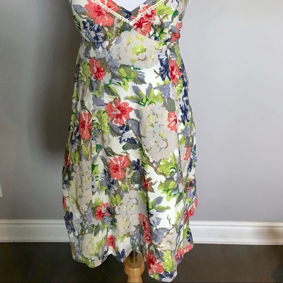 Vintage 90s Floral Boho Esprit Summer Dress - Picture 3 of 7